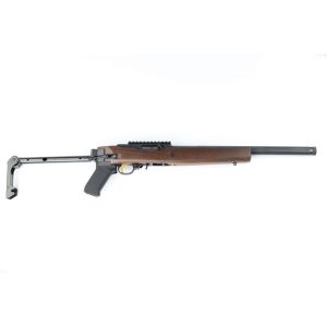 Alternative view of RUGER 10/22 B-TM BULL BARREL FOLDING STOCK BY SAMSON – BLACK FINISH