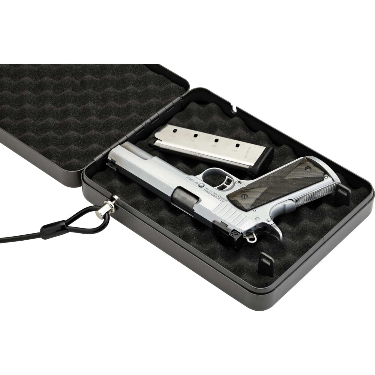 HORNADY ALPHA ELITE SAFE LOCK BOX WITH KEY AND CABLE - Image 4