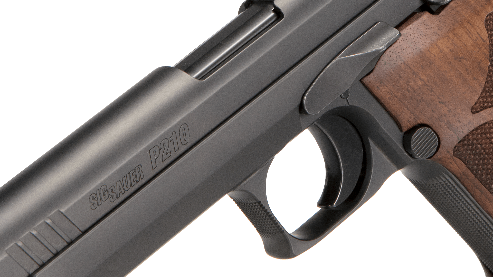 SIG SAUER P210 TARGET 9MM WALNUT GRIPS ADJUSTABLE SIGHTS 5″ BARREL 8RD - Image 5