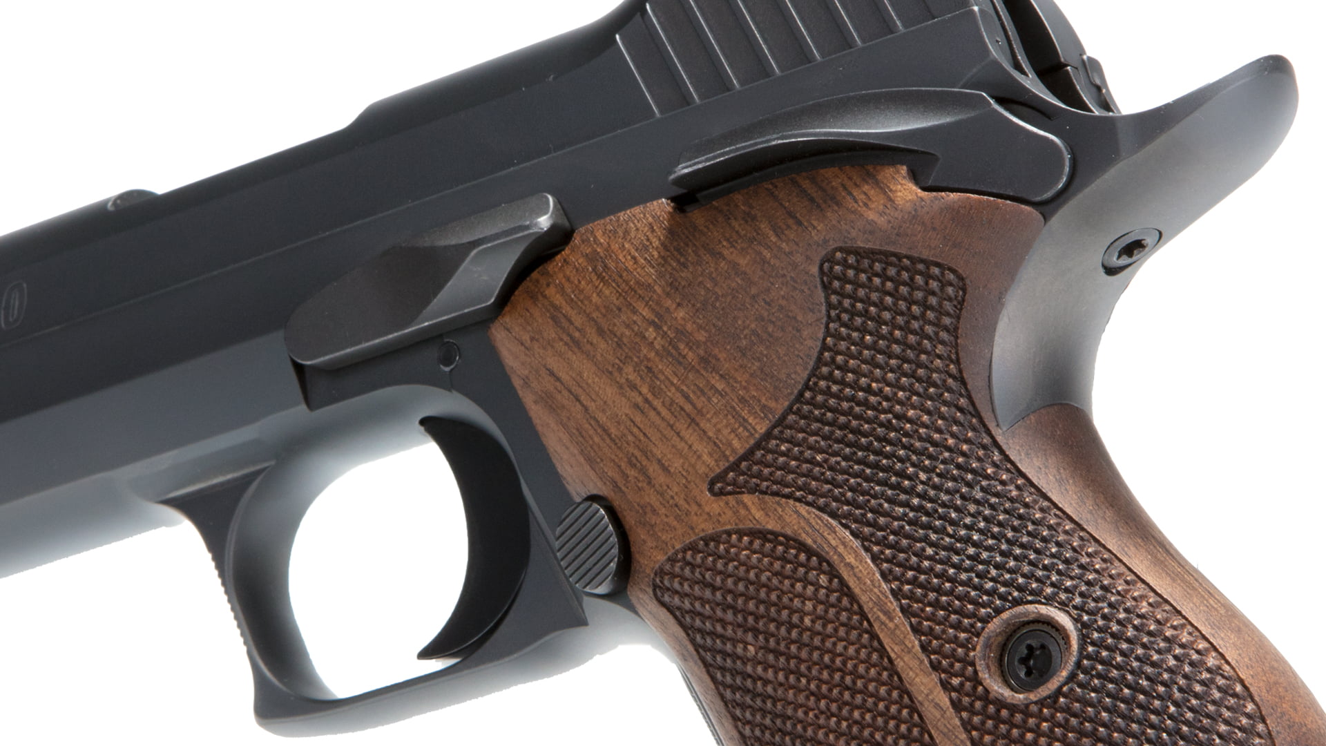 SIG SAUER P210 TARGET 9MM WALNUT GRIPS ADJUSTABLE SIGHTS 5″ BARREL 8RD - Image 3