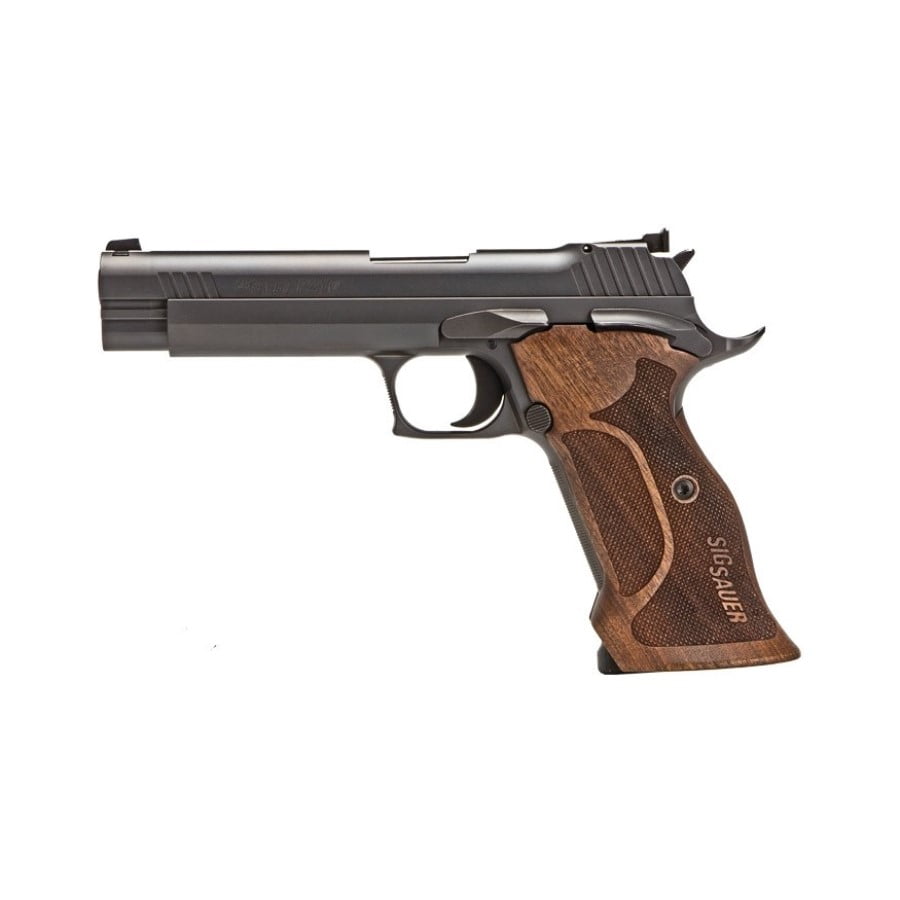SIG SAUER P210 TARGET 9MM WALNUT GRIPS ADJUSTABLE SIGHTS 5″ BARREL 8RD