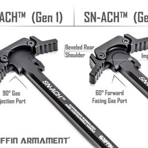 Alternative view of GRIFFIN ARMAMENT SN-ACH GEN 2 AR15 SUPPRESSOR NORMALIZED AMBI CHARGING HANDLE – FDE