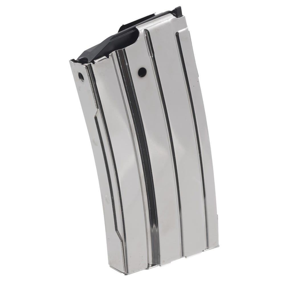 RUGER MINI-14 20RD FACTORY MAGAZINE – SILVER NICKEL TEFLON PLATED