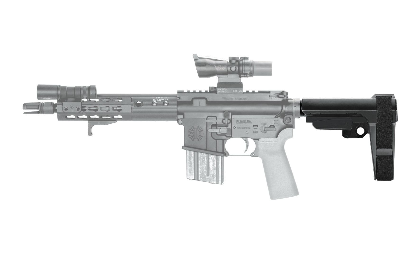 SB TACTICAL SBA3™ PISTOL STABILIZING BRACE W/ BUFFER TUBE - Image 5
