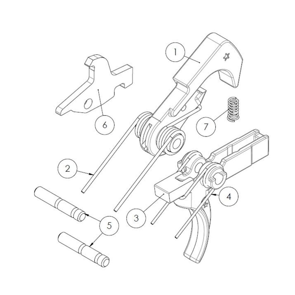 BCM PNT TRIGGER ASSEMBLY AR15 - Image 3