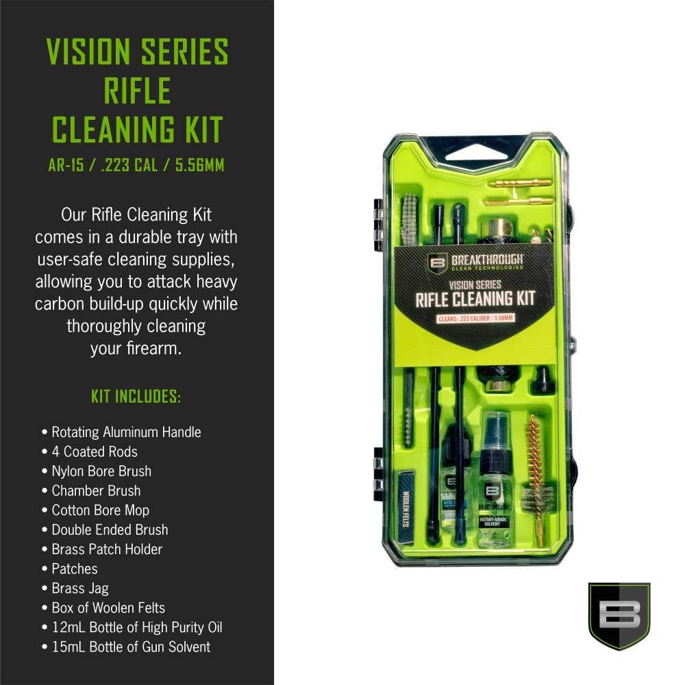 BREAKTHROUGH CLEAN TECHNOLOGIES VISION SERIES RIFLE CLEANING KIT FOR AR-15 / 5.56MM / .223 CALIBER - Image 3