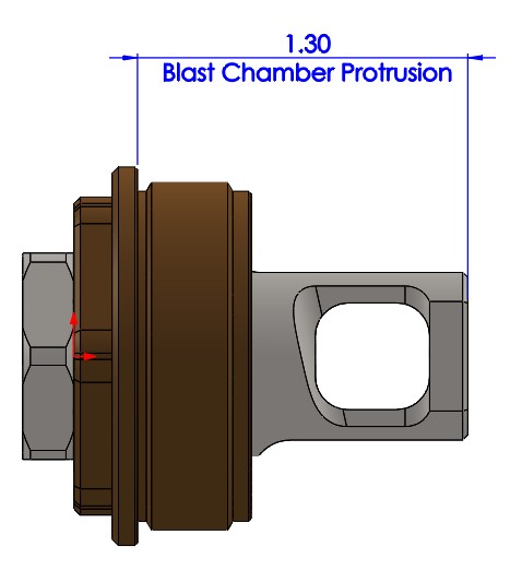 BREEK PLAN B ECHO SINGLE PORT MUZZLE BRAKE - Image 7