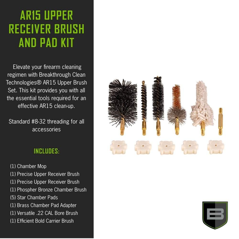 BREAKTHROUGH CLEAN TECHNOLOGIES AR15 UPPER BRUSH SET WITH CHAMBER PADS - Image 4