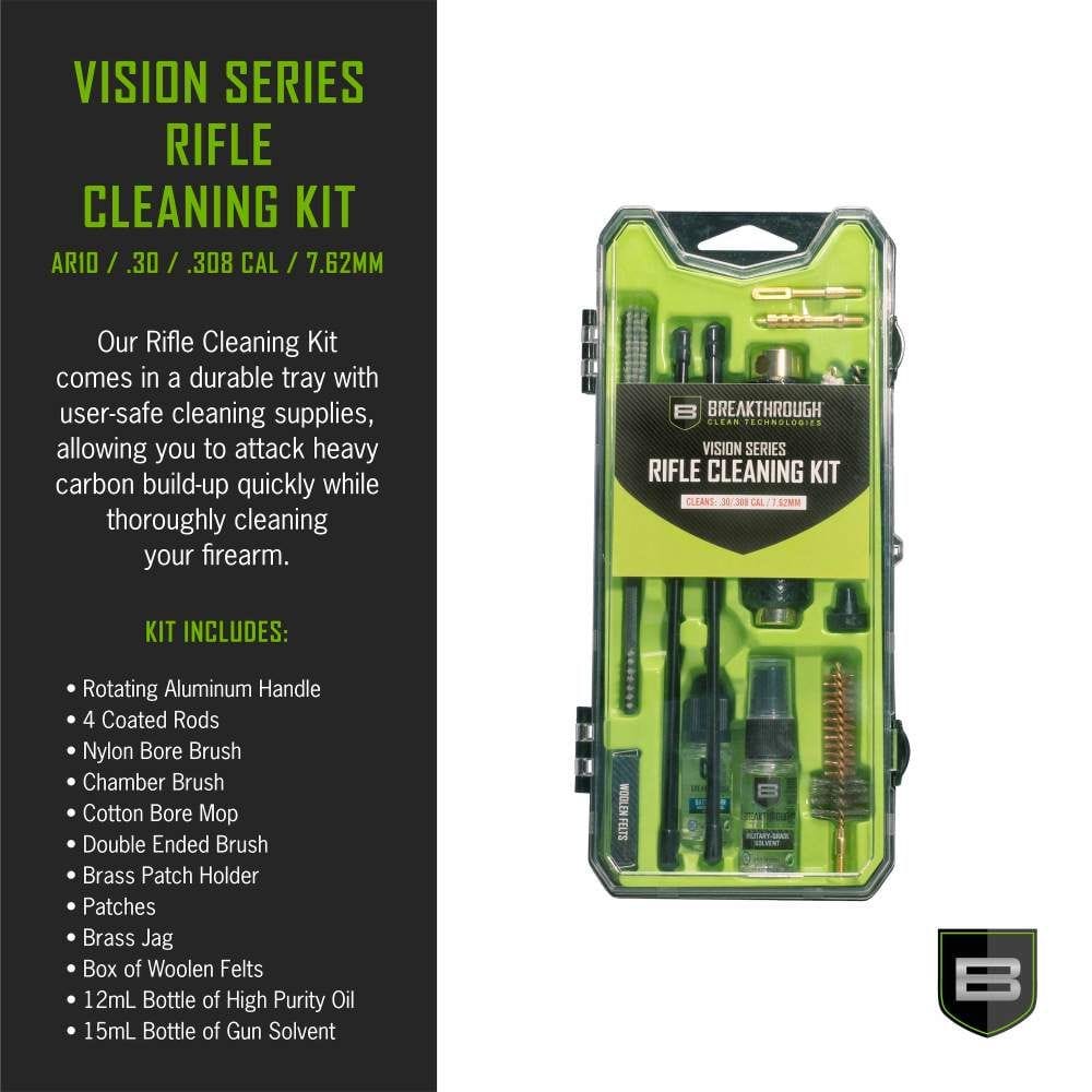BREAKTHROUGH CLEAN TECHNOLOGIES VISION SERIES RIFLE CLEANING KIT FOR AR-10 / 7.62 / 30 CALIBER - Image 2