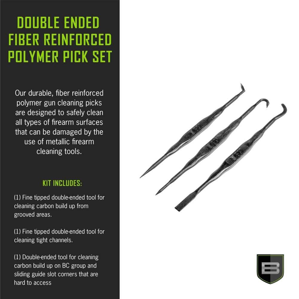 BREAKTHROUGH CLEAN TECHNOLOGIES FIBER REINFORCED POLYMER PICKS – 3 PACK WITH SLEEVE - Image 3