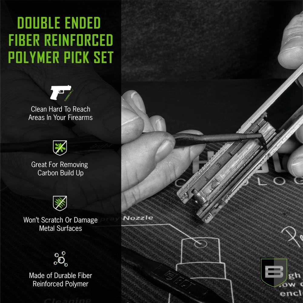 BREAKTHROUGH CLEAN TECHNOLOGIES FIBER REINFORCED POLYMER PICKS – 3 PACK WITH SLEEVE - Image 4