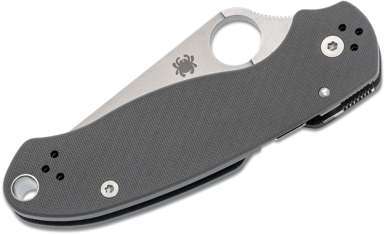 SPYDERCO PARA 3 DARK GRAY G-10 HANDLE – 3.0″ MAXAMET BLADE - Image 3