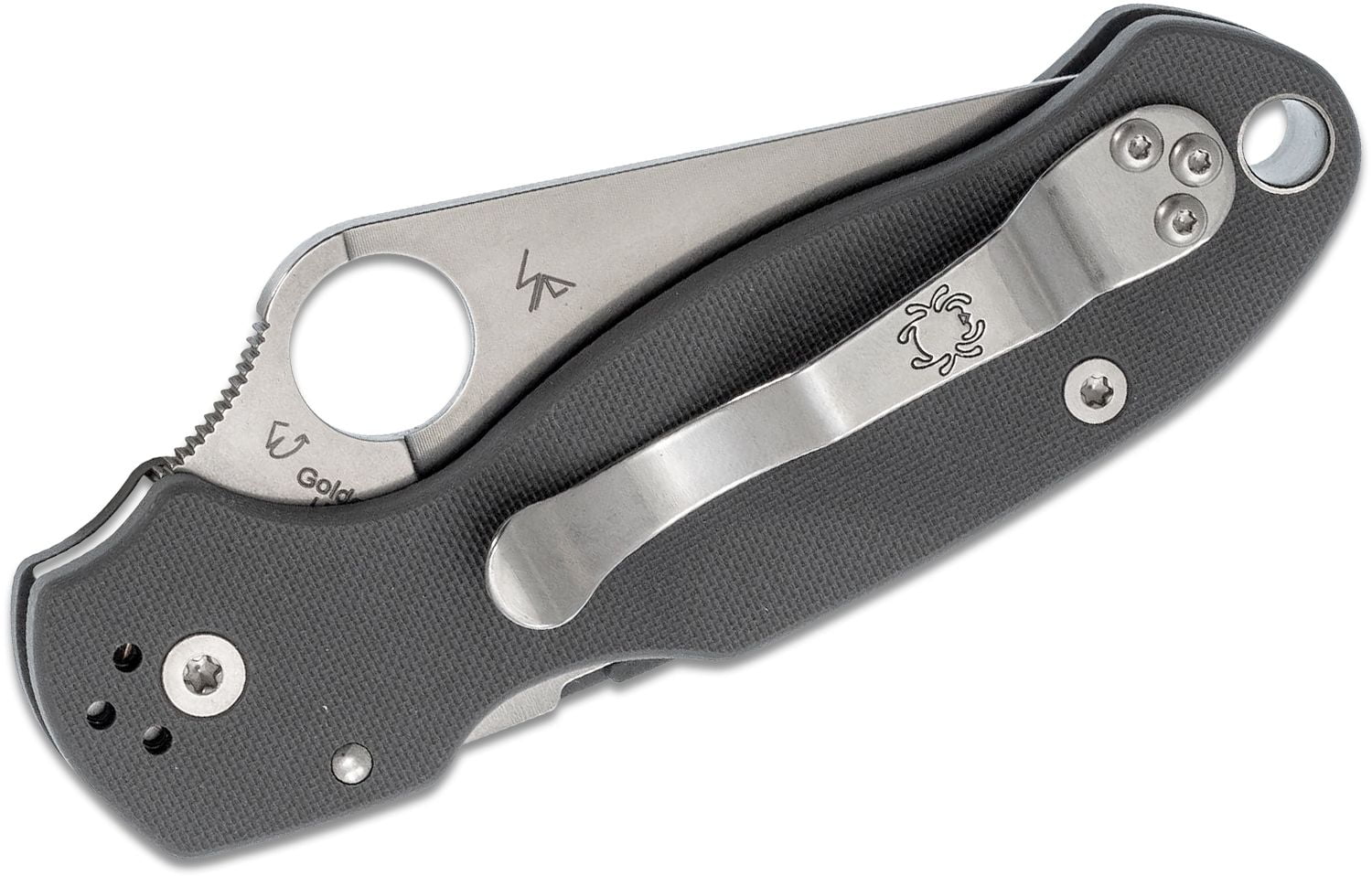 SPYDERCO PARA 3 DARK GRAY G-10 HANDLE – 3.0″ MAXAMET BLADE - Image 4