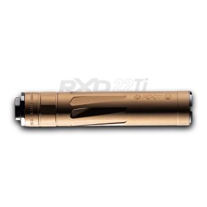 Alternative view of DEAD AIR RUGER RXD22TI SUPPRESSOR – BURNT BRONZE