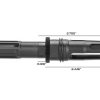 GRIFFIN ARMAMENT DUAL-LOK FLASH SUPPRESSOR (2.75″) 5.56MM 1/2×28 - Image 3