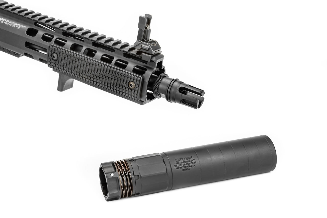 GRIFFIN ARMAMENT DUAL-LOK MINIMALIST STEALTH FLASH HIDER - Image 4