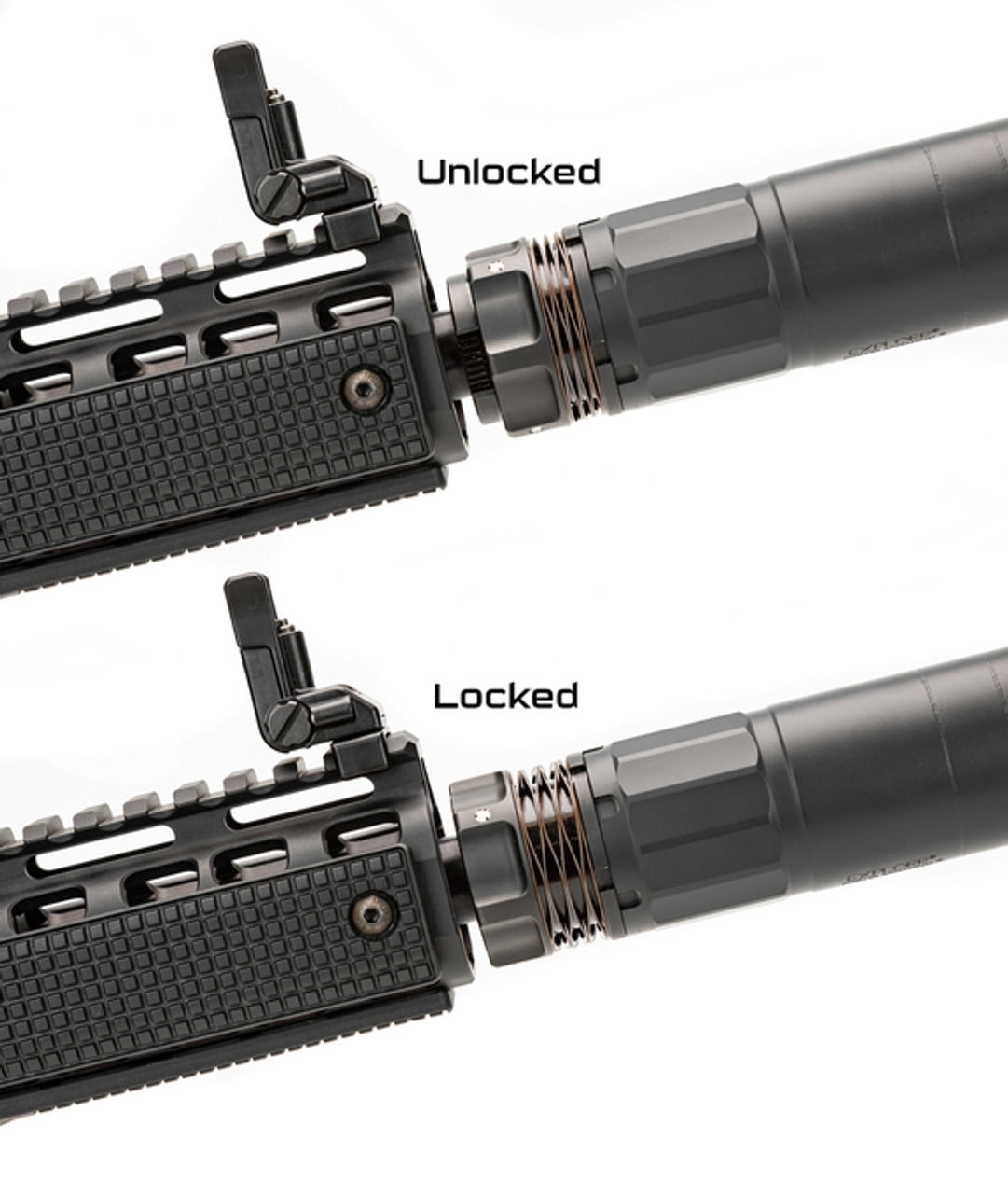 GRIFFIN ARMAMENT DUAL-LOK MINIMALIST STEALTH FLASH HIDER - Image 5