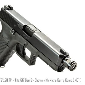 Alternative view of GRIFFIN ARMAMENT ATM™ BARREL FITS GLOCK 17 GEN 5 – 1/2X28 WITH MICRO CARRY COMP