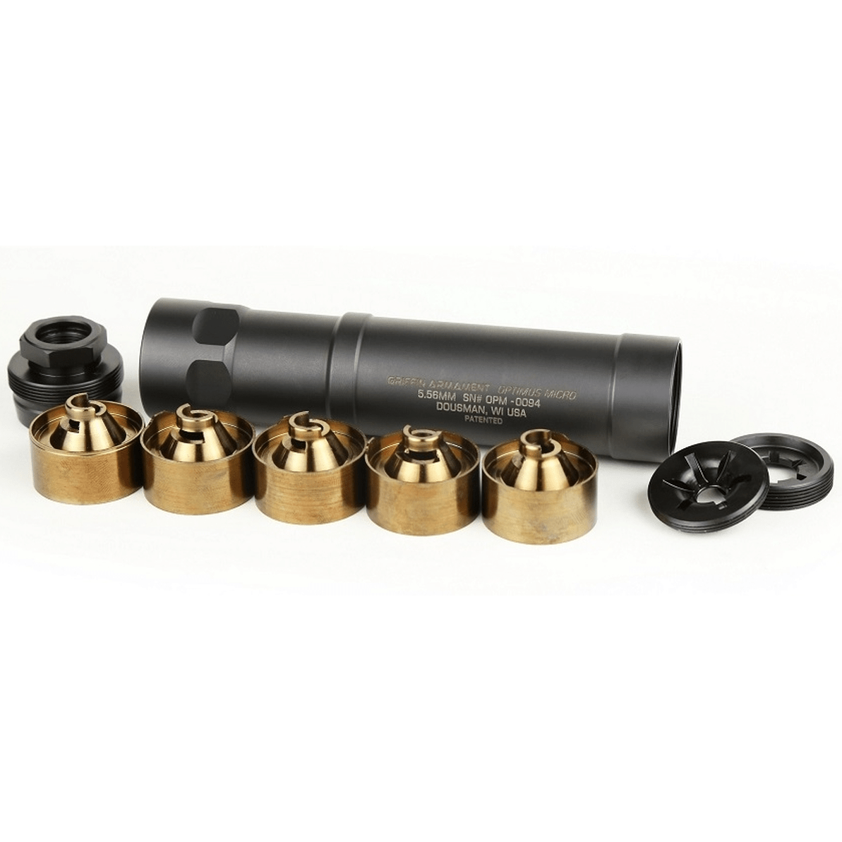 GRIFFIN ARMAMENT OPTIMUS MICRO 5.56MM 22LR SUPPRESSOR