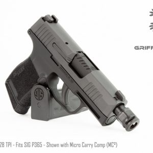 Alternative view of GRIFFIN ARMAMENT ATM™ BARREL FITS SIG P365 – 1/2X28 W/ MICRO CARRY COMP