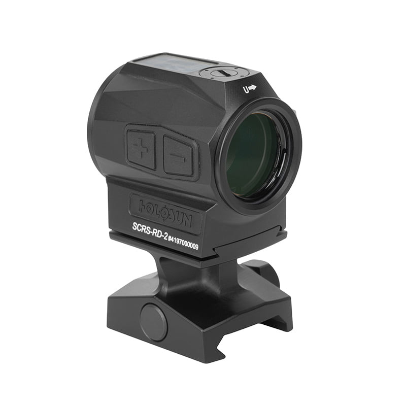 HOLOSUN SCRS-RD-2 RED DOT SIGHT W/SHAKE AWAKE & SOLAR FAILSAFE – RED 2 MOA DOT - Image 4