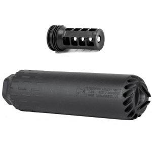 HUXWRX FLOW 762 Ti SUPPRESSOR W/ MUZZLE BRAKE – BLACK