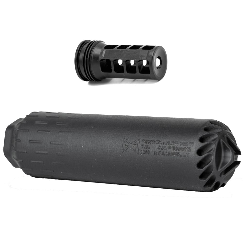 HUXWRX FLOW 762 Ti SUPPRESSOR W/ MUZZLE BRAKE – BLACK