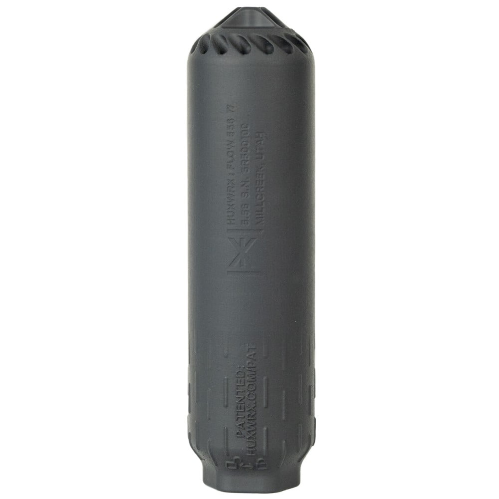 HUXWRX FLOW 556 Ti SUPPRESSOR W/ FLASH HIDER – BLACK - Image 2