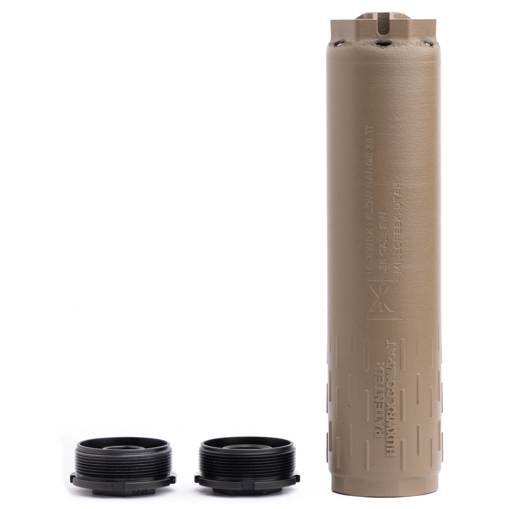 HUXWRX FLOW RANGE 36 TI SUPPRESSOR – DIRECT THREAD MOUNT – FDE