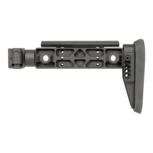 Alternative view of MIDWEST INDUSTRIES ALPHA SERIES FIXED BEAM SIDE FOLDING STOCK – BLACK