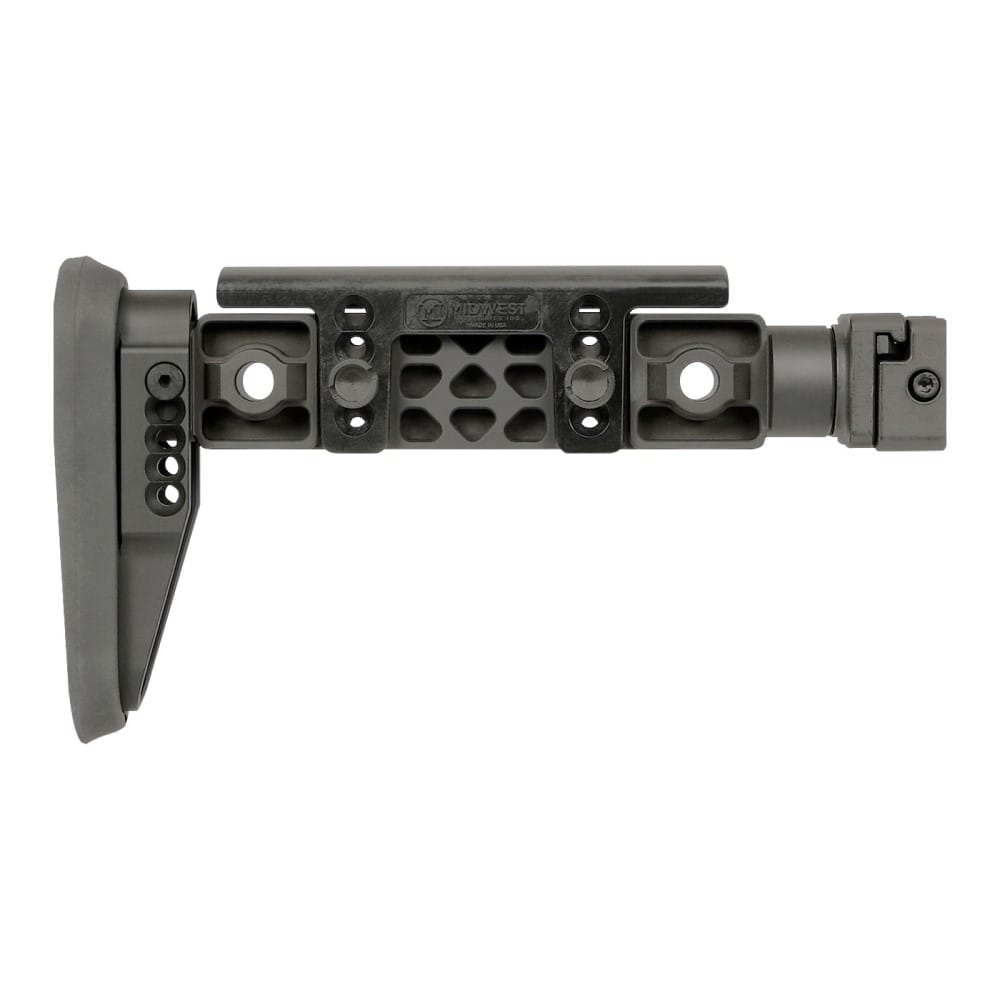 MIDWEST INDUSTRIES ALPHA SERIES FIXED BEAM SIDE FOLDING STOCK – BLACK