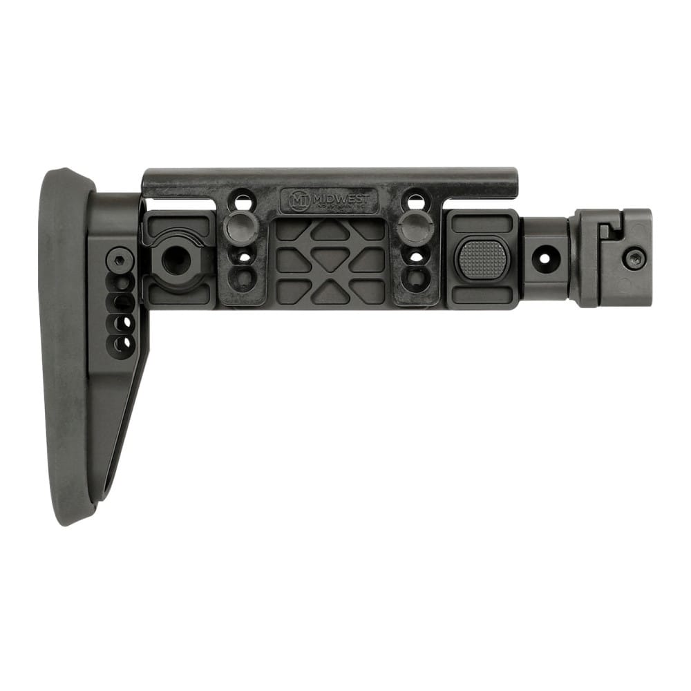 MIDWEST INDUSTRIES AK ALPHA SERIES FOLDING STOCK – BLACK