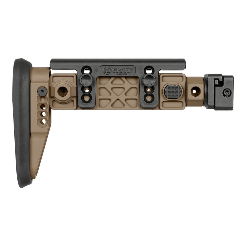 MIDWEST INDUSTRIES AK ALPHA SERIES FOLDING STOCK – FDE
