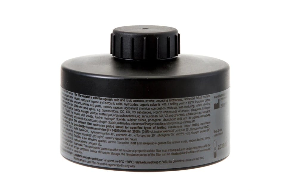 MIRA SAFETY CBRN GAS MASK FILTER NBC-77 SOF – 20 YEAR SHELF LIFE - Image 3