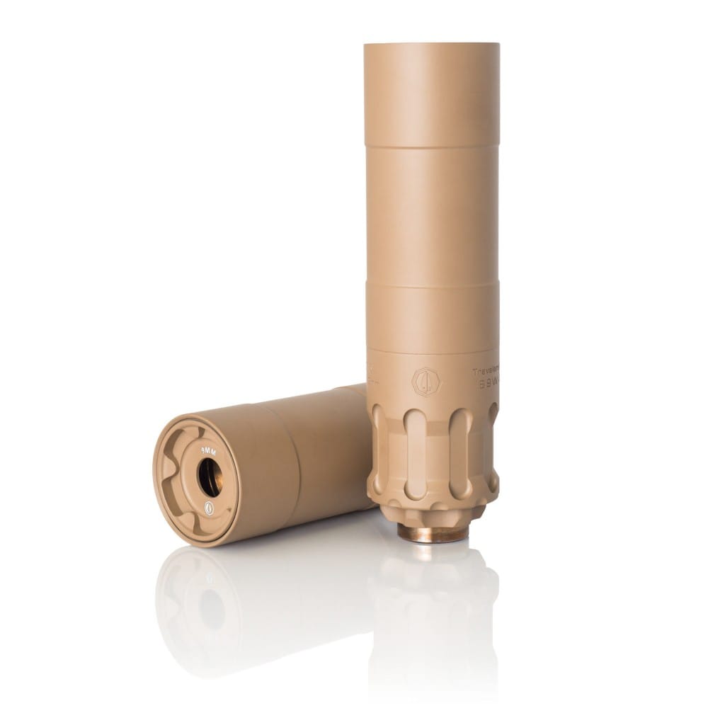 RUGGED OBSIDIAN 9 MODULAR 9MM SUPPRESSOR INCLUDES 1/2X28 PISTON – FDE