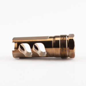 Alternative view of REARDEN DPB MUZZLE BRAKE – HEAT TREAT