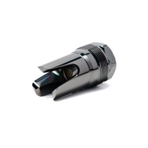 Alternative view of REARDEN FHD FLASH HIDER – GUNMETAL