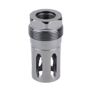 Alternative view of REARDEN R2S FLASH HIDER – GUNMETAL