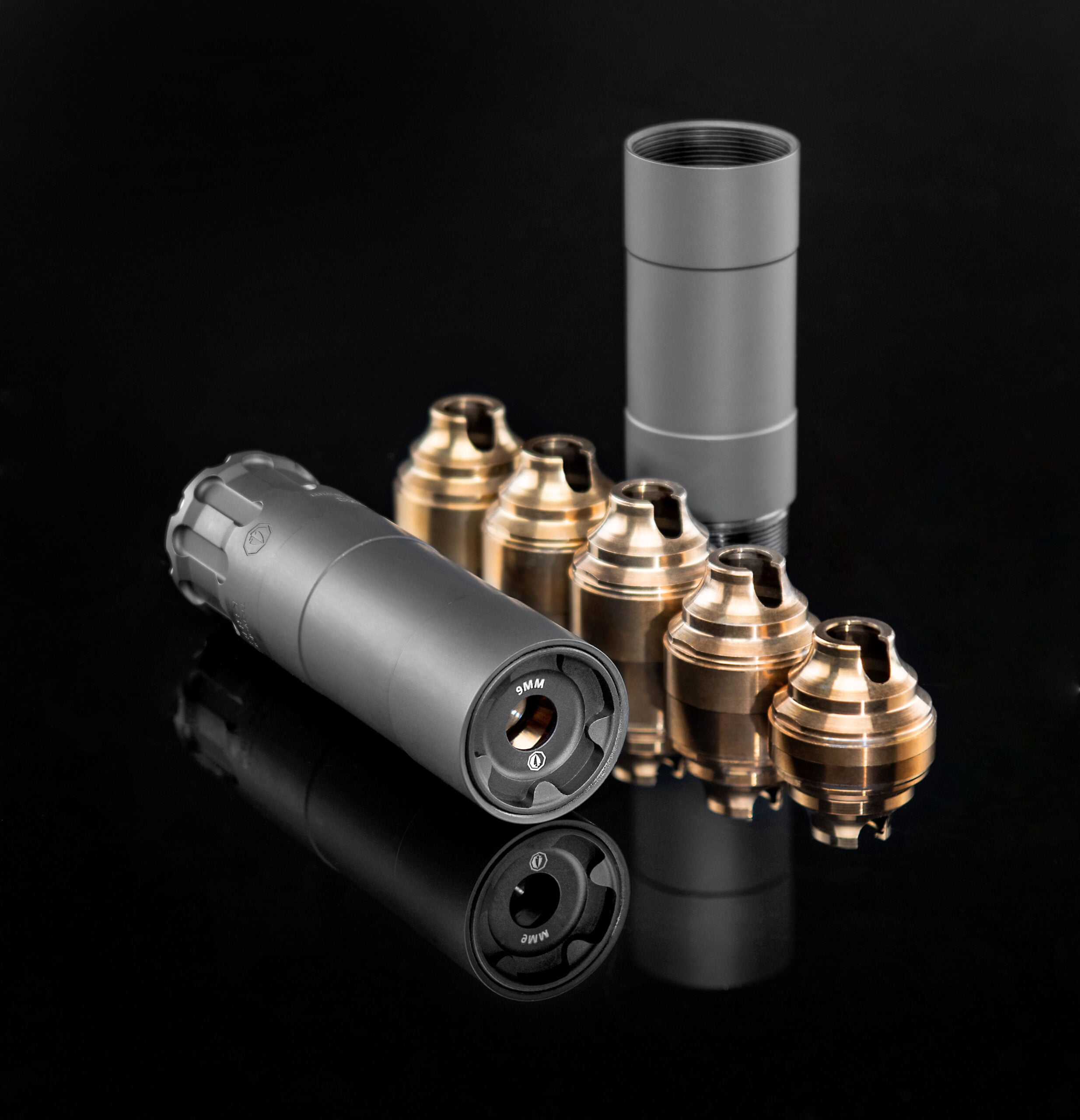 RUGGED OBSIDIAN 9 MODULAR 9MM SUPPRESSOR INCLUDES 1/2X28 PISTON – FDE - Image 3