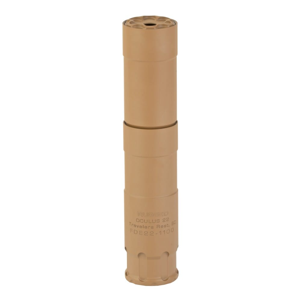 RUGGED OCULUS 22 MODULAR RIMFIRE SUPPRESSOR – FDE