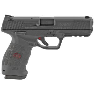 Alternative view of SAR USA SAR9 PISTOL 9MM 4.4″ BARREL 17RD 2 MAGS BLACK