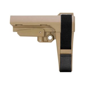 SB TACTICAL SBA3™ 5 POSITION ADJUSTABLE BRACE FOR AR-15 PLATFORMS – FDE