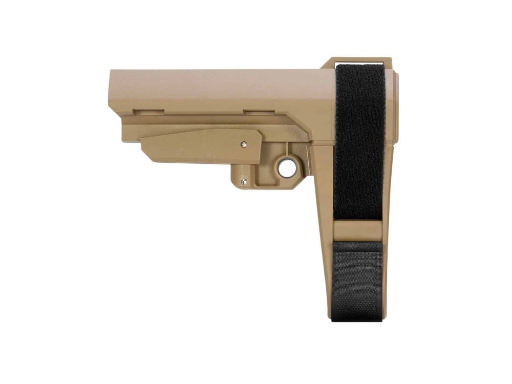 SB TACTICAL SBA3™ 5 POSITION ADJUSTABLE BRACE FOR AR-15 PLATFORMS – FDE