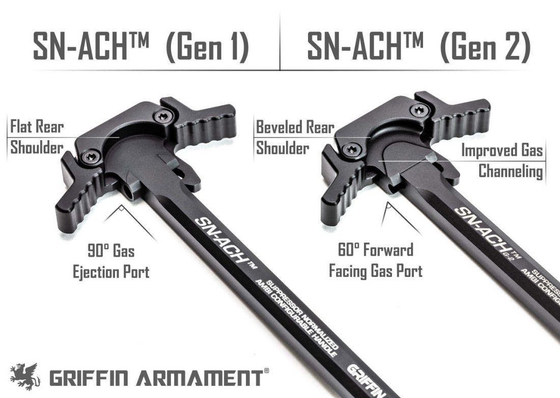 GRIFFIN ARMAMENT SN-ACH AR10 CHARGING HANDLE (GEN2) - Image 3