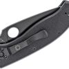 SPYDERCO TENACIOUS BLACK G-10 HANDLE BLACK DLC 3.39″ PLAIN EDGE BLADE - Image 3
