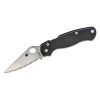 SPYDERCO PARAMILITARY 2 SATIN FINISH BLACK G-10 HANDLE – 3.44″ S30V SERRATED EDGE BLADE - Image 2