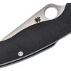 SPYDERCO PARAMILITARY 2 SATIN FINISH BLACK G-10 HANDLE – 3.44″ S30V SERRATED EDGE BLADE - Image 3