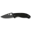 SPYDERCO TENACIOUS BLACK G-10 HANDLE BLACK DLC 3.39″ PLAIN EDGE BLADE - Image 2