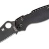 SPYDERCO PARAMILITARY 2 BLACK G-10 HANDLE BLACK DLC 3.44″ CPM-S45VN PLAIN EDGE BLADE - Image 2