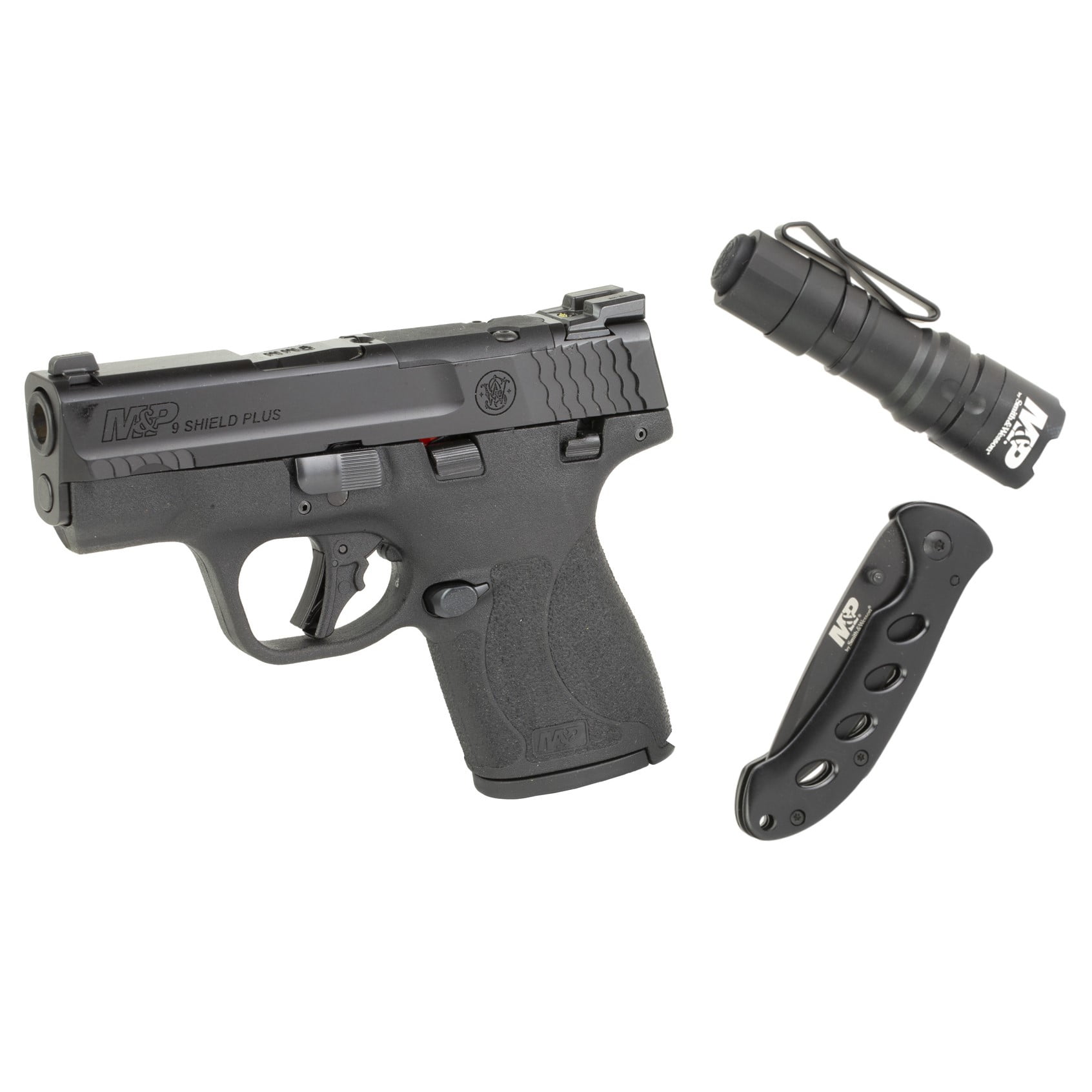 SMITH & WESSON M&P9 SHIELD PLUS 9MM 13+1 OPTICS READY W/NIGHT SIGHTS / EDC KIT
